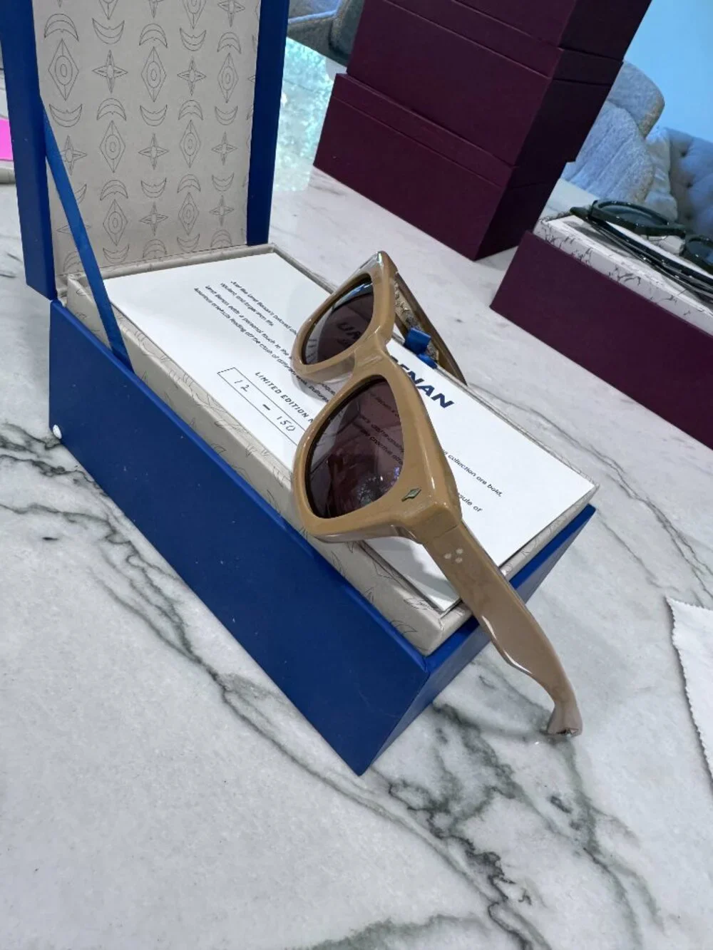 Jacques Marie Mage Dealan x  Umit Benan Tobaco Brown gradient sunglasses